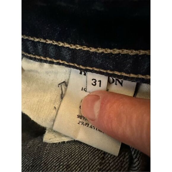 Hudson Women's Bootcut‎ Jeans Size 31 Dark Blue Stretch Denim - Picture 5 of 6